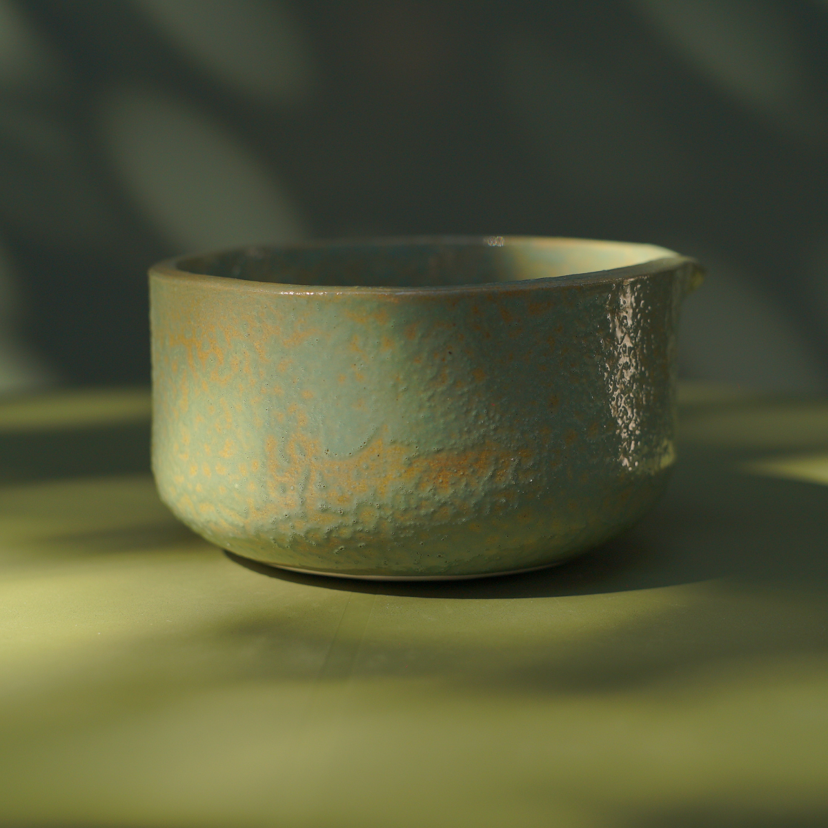 Chawan / Cuenco Marrón Verde Para Matcha