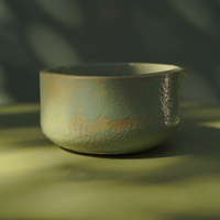 Chawan / Cuenco Marrón Verde Para Matcha