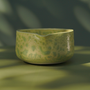 Chawan / Cuenco Salpicadura Verde Para Matcha