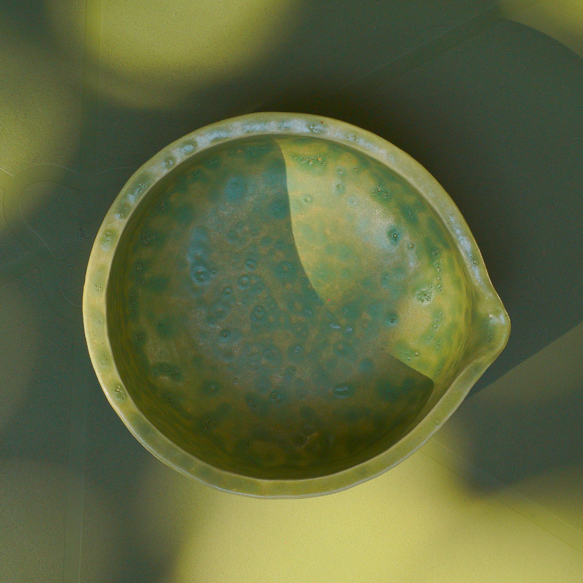 Chawan / Cuenco Salpicadura Verde Para Matcha