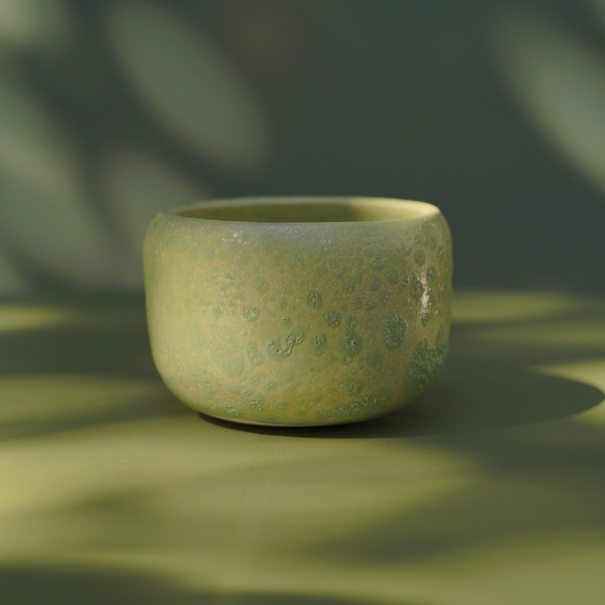 Taza Salpicadura Verde Para Matcha