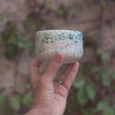 Taza Blanco, Verde Y Manchado Para Matcha