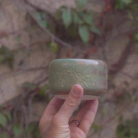 Taza Marrón Verde Para Matcha